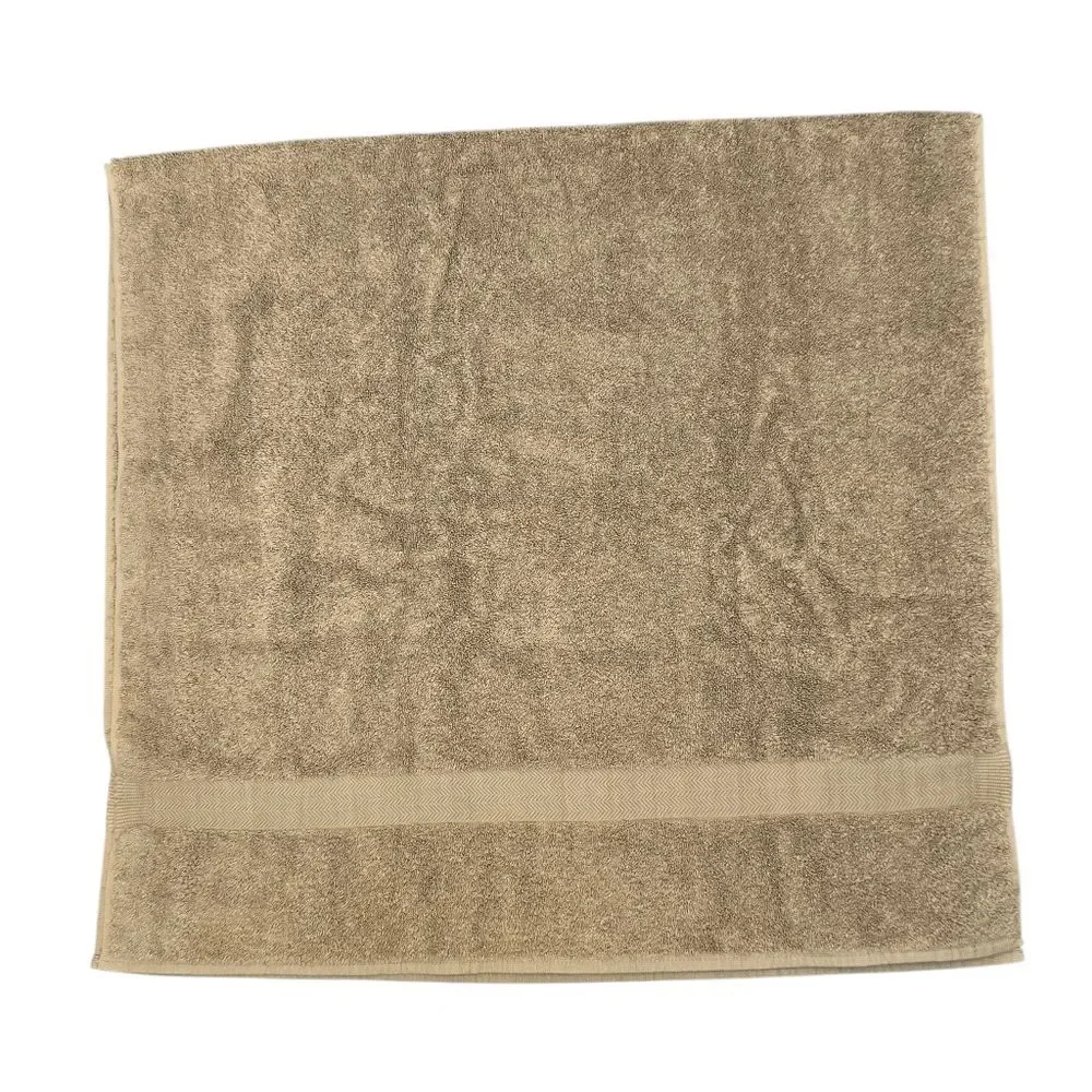 Vintage Ralph Lauren Green Label Home Collection Tan 100% Cotton Bath Towel